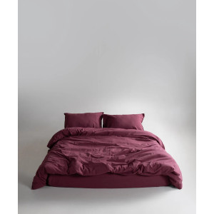 Постільна білизна Limasso Stonewashed Ranforse 160 х 220 см Raspberry