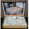 Велюровая скатерть с ранером Selin Hurrem Set 160×350 + 12 салфеток