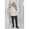 Кардиган жіночий Альпака з капюшоном oversize 50-58 Білий