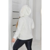 Кардиган жіночий Альпака з капюшоном oversize 50-58 Білий