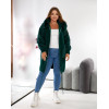 Кардиган жіночий Альпака oversize 48-56 Зелений
