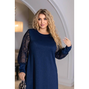 Женское нарядное платье миди Синий