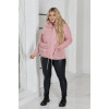 Кардиган жіночий Альпака з капюшоном oversize 50-58 Рожевий