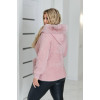Кардиган жіночий Альпака з капюшоном oversize 50-58 Рожевий