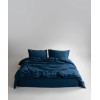 Постільна білизна євро Limasso Stonewashed Ranforse 200 х 220 см Dress Blue