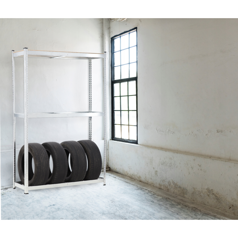 Металлический стеллаж для 8 шин с дополнительной полкой Garden Line (180×120×40 см) | нагрузка на 1 полку – Металлический стеллаж для 8 шин с дополнительной полкой Garden Line (180×120×40 см) | нагрузка на 1 полку –