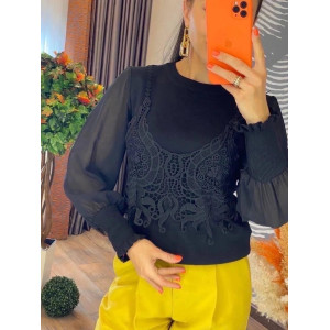 Кофта женская нарядная Черный