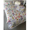 Єврокомплект фланелевої постільної білизни з двома ковдрами
