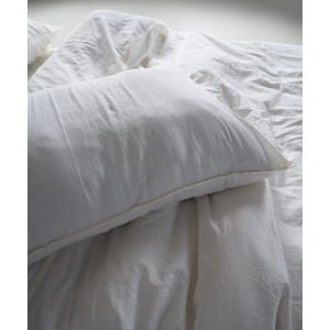 Постільна білизна Limasso Stonewashed Ranforse 160 х 220 см Snow White