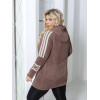 Кардиган жіночий Альпака з капюшоном oversize 46/58 4 кольора
