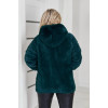 Кардиган жіночий Альпака з капюшоном oversize 52-58 Зелений