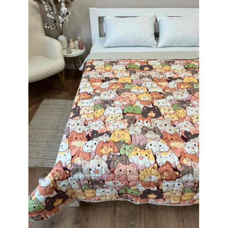 Дитяча двостороння ковдра 150*210 см 100% бавовна
