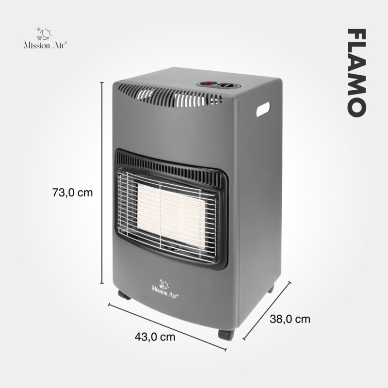 Портативный газовый обогреватель FLAMO 3 режима мощности (1400 Вт, 2750 Вт, 4100 Вт) + шланг + редуктор, Польша Портативный газовый обогреватель FLAMO 3 режима мощности (1400 Вт, 2750 Вт, 4100 Вт) + шланг + редуктор, Польша