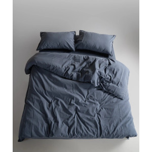 Постільна білизна євро Limasso Stonewashed Ranforse 200 х 220 см Natural Grey