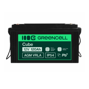 Аккумулятор Green Cell AGM VRLA 12V 120Ah IP54 не требует обслуживания (срок службы - 5 лет)