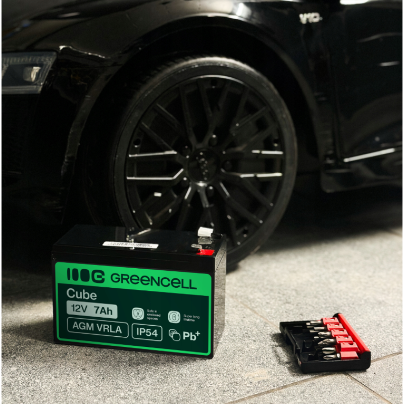Аккумулятор Green Cell AGM VRLA 12V 120Ah IP54 не требует обслуживания (срок службы - 5 лет)