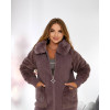 Кардиган жіночий Альпака  oversize 48-56 Коричневий