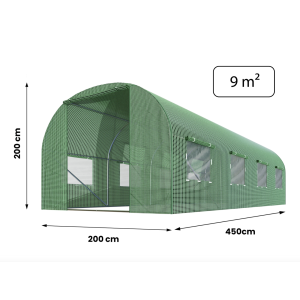 Теплица парник садовый для дома Plonos 9m2 (2x4,5м) Польща