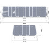 Прямоугольный каркасный бассейн Avenli 540 x 250 x 100 см (16в1)