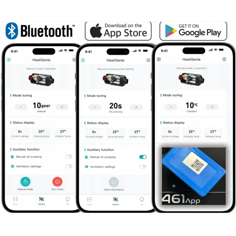 Дизельный автономный обогреватель 9 кВт TOOLME TM188 (230V/12V/24V) управления Bluetooth (Android/ iOS) + пульт ДУ
