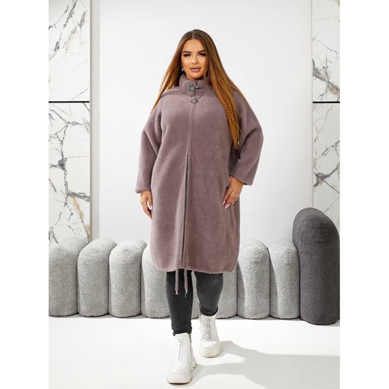 Пальто жіноче альпака р. 54-60 Мокко Пальто жіноче альпака р. 54-60 Мокко