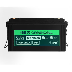 Аккумулятор Green Cell AGM VRLA 12V 120Ah IP54 для фотоэлектрических систем, яхт, лодок, солнечных панелей
