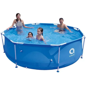Каркасный садовый бассейн Avenli (305 х 76 см) круглый, для взрослых и детей, Синий (17798)