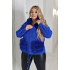 Кардиган жіночий Альпака з капюшоном oversize 50-58 Електрик