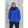 Кардиган жіночий Альпака з капюшоном oversize 50-58 Електрик
