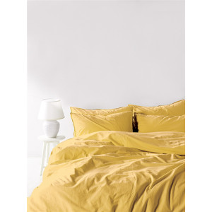Постільна білизна євро Limasso Stonewashed Ranforse 200 х 220 см Lemonade