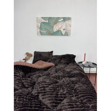 Ковдра зимова Шарпея 200*220 см Коричнева