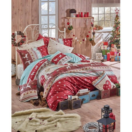 Комплект постільної білизни Clasy Ranforse 200×220 см. Santa
