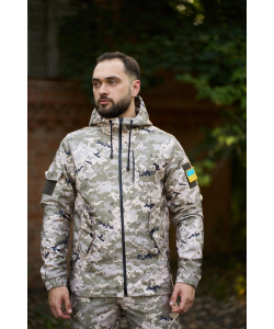 Мужской костюм светлый пиксель