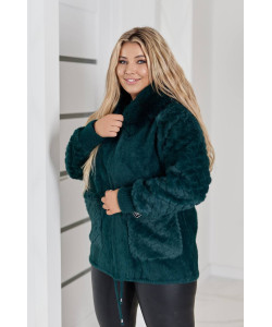 Кардиган женский Альпака с капюшоном oversize 52-58