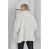 Кардиган женский Альпака с капюшоном oversize 52-58
