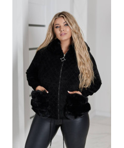Кардиган женский Альпака с капюшоном oversize 50-58