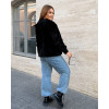 Кардиган женский Альпака с капюшоном oversize 48-56 арт. 9450
