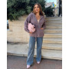 Кардиган женский Альпака с капюшоном oversize 48-56 арт. 9450