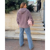 Кардиган женский Альпака с капюшоном oversize 48-56 арт. 9450