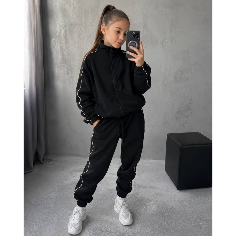 Подростковый теплый флисовый костюм Подростковый теплый флисовый костюм