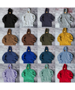 Худи трехнитка на флисе Турция унисекс от XS до 3XL