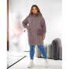 Кардиган жіночий Альпака oversize 48-56 Мокко