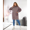 Кардиган жіночий Альпака oversize 48-56 Мокко
