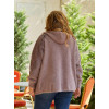 Кардиган жіночий Альпака з капюшоном oversize 48-56