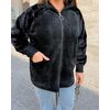 Кардиган женский Альпака с капюшоном oversize 48-56 арт. 9450 — Фото 12