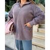 Кардиган женский Альпака с капюшоном oversize 48-56 арт. 9450 — Фото 13