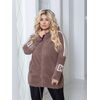 Кардиган женский Альпака с капюшоном oversize 46/58 4 цвета — Фото 5