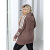 Кардиган женский Альпака с капюшоном oversize 46/58 4 цвета — Фото 6