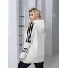 Кардиган женский Альпака с капюшоном oversize 46/58 4 цвета — Фото 2