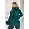 Кардиган женский Альпака с капюшоном oversize 46-52 Зелёный — Фото 4